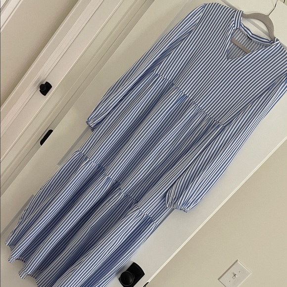 SHEIN Dresses & Skirts - SHEIN Blue and White Striped Maxi Dress